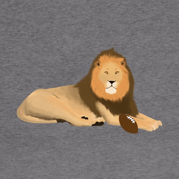 Football Lion by College Mascot Designs